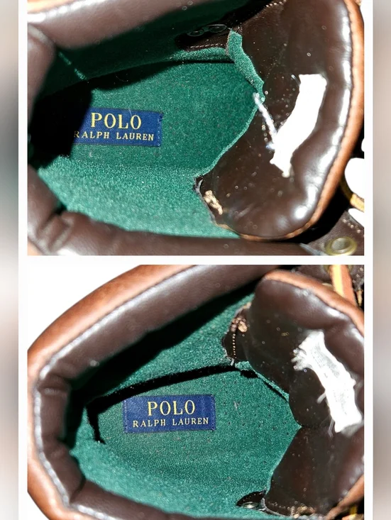 Polo Ralph Lauren | Heritage Dennison Camo Quilted Leather Lug Sole Boots | 8.5 - Picture 15 of 16